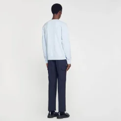 Sweats & Joggings*SANDRO Sweat Molletonné Brodé Bleu Ciel