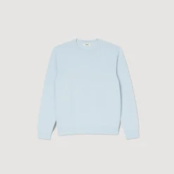 Sweats & Joggings*SANDRO Sweat Molletonné Brodé Bleu Ciel