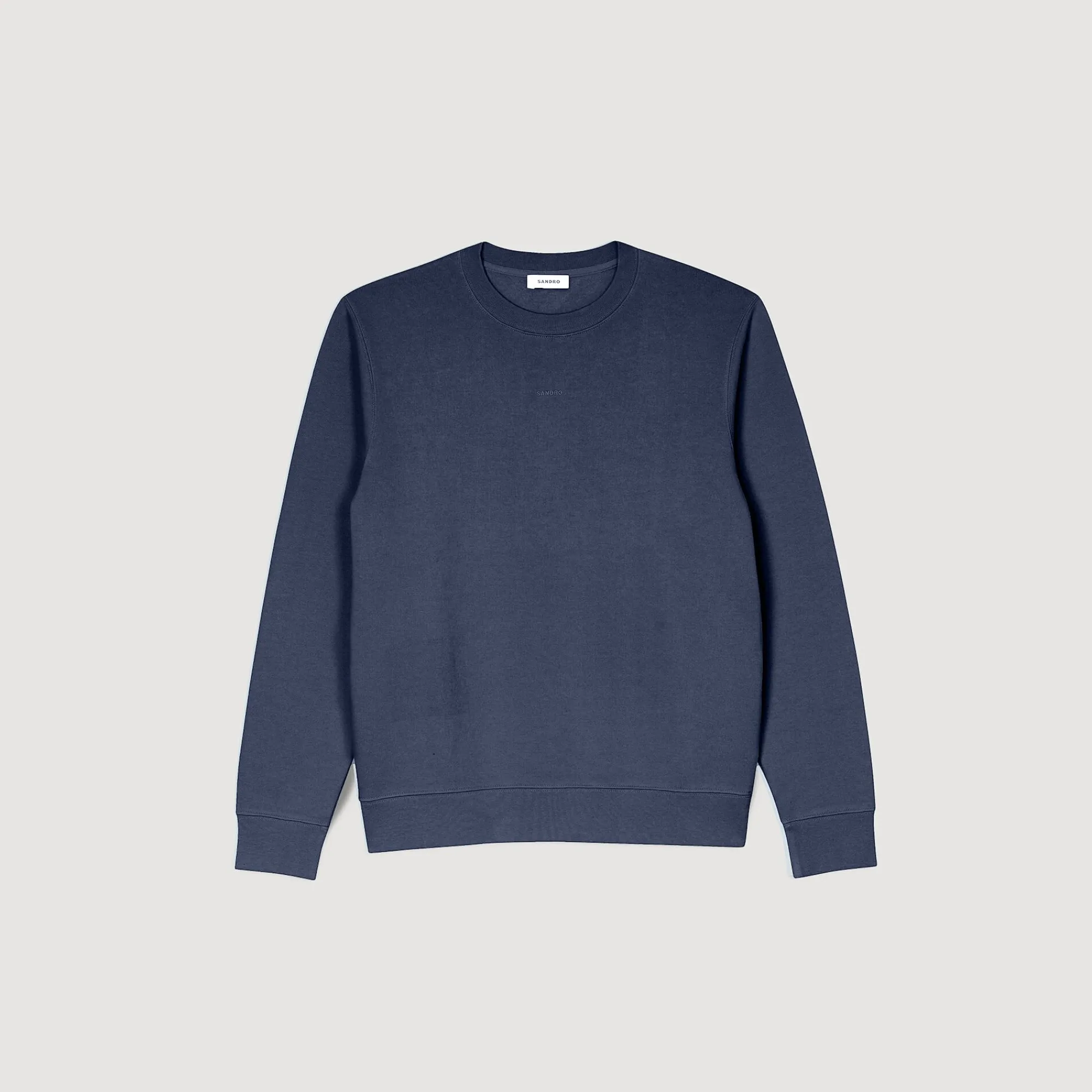 Sweats & Joggings*SANDRO Sweat Molletonné Brodé Marine