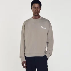 Sweats & Joggings*SANDRO Sweat Oversize Kaki clair