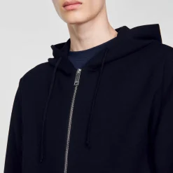 Sweats & Joggings|Pulls & Gilets*SANDRO Sweatshirt à Capuche Noir