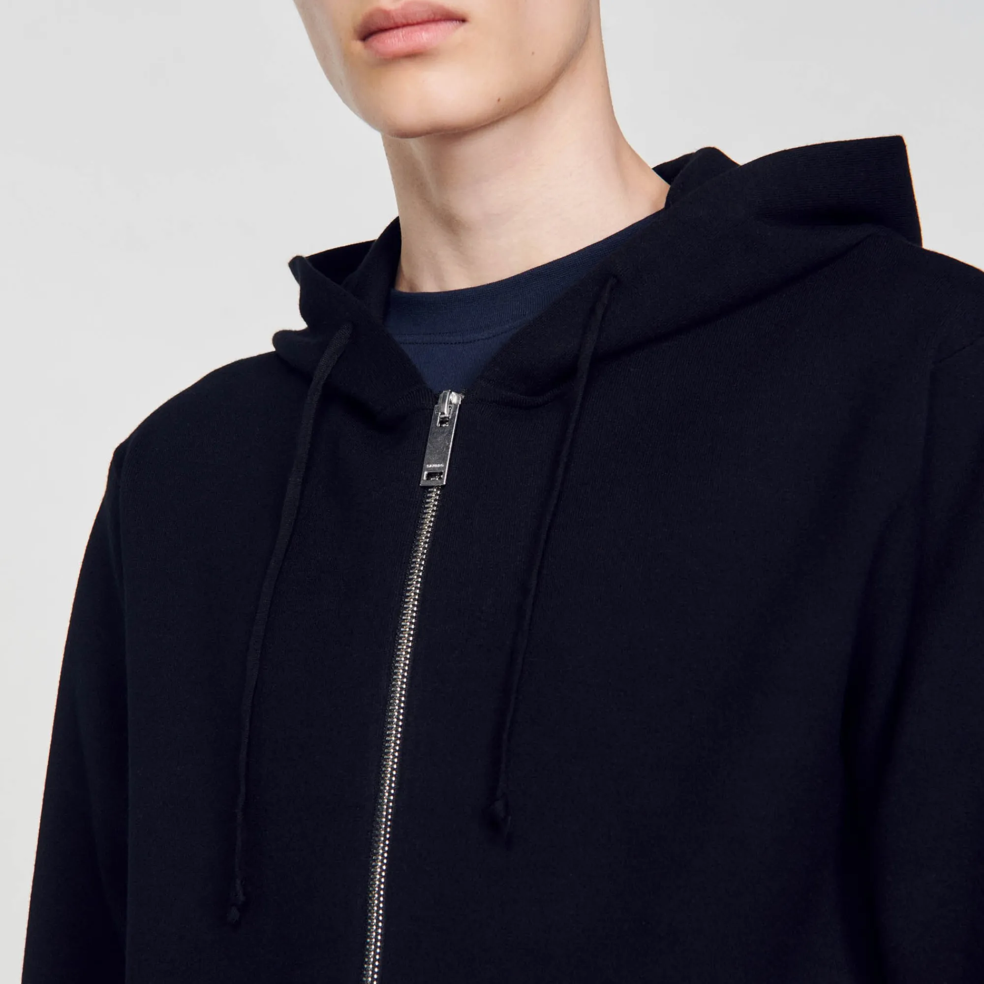 Sweats & Joggings|Pulls & Gilets*SANDRO Sweatshirt à Capuche Noir