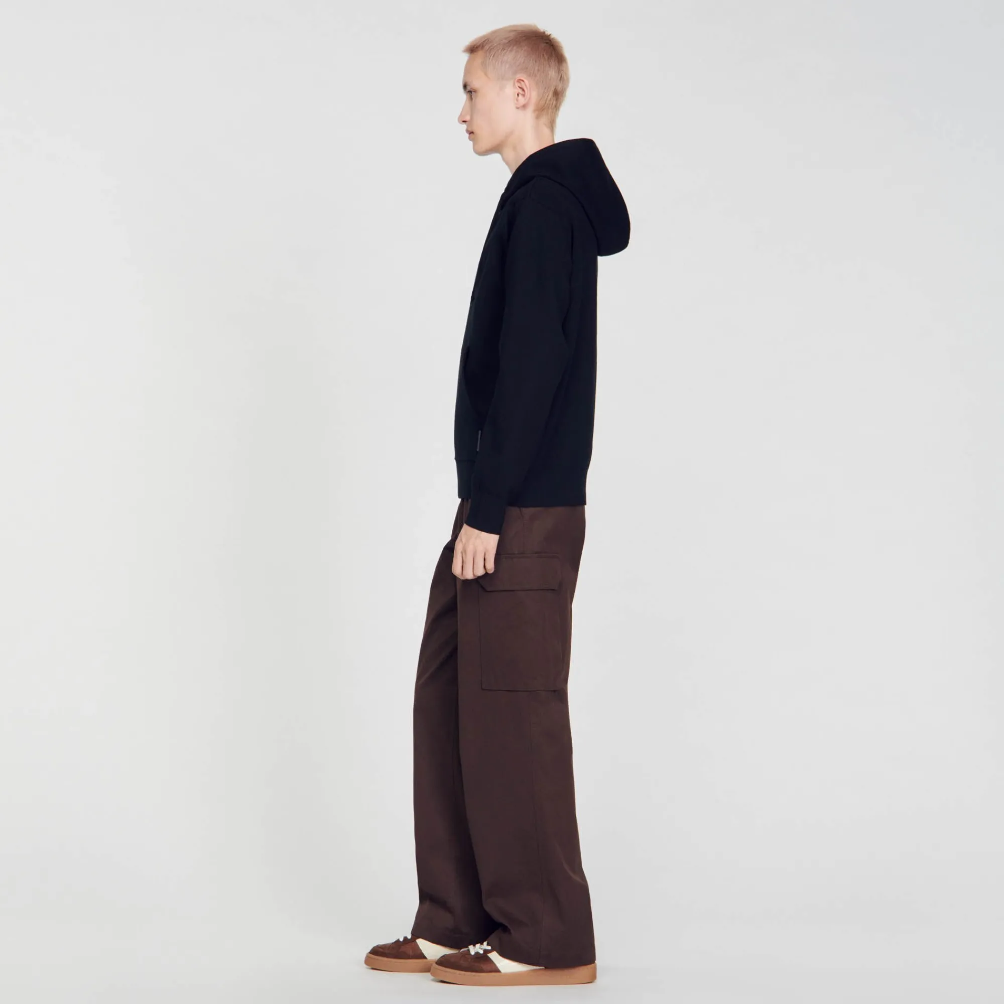 Sweats & Joggings|Pulls & Gilets*SANDRO Sweatshirt à Capuche Noir