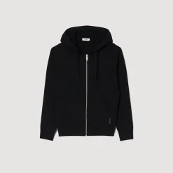 Sweats & Joggings|Pulls & Gilets*SANDRO Sweatshirt à Capuche Noir