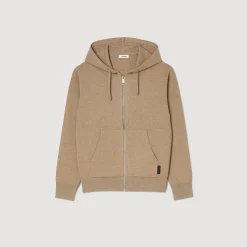 Sweats & Joggings|Pulls & Gilets*SANDRO Sweatshirt à Capuche Marron Clair