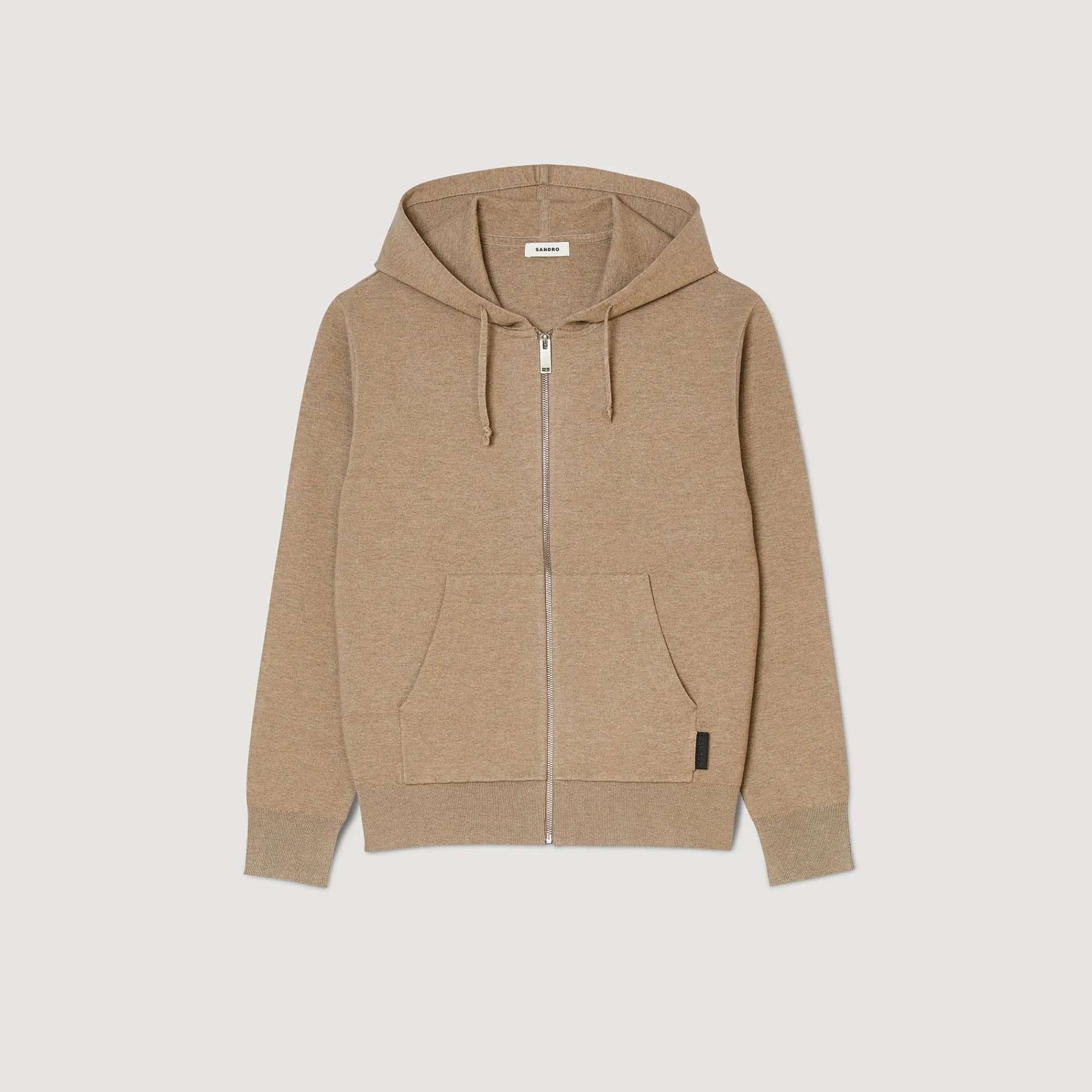 Sweats & Joggings|Pulls & Gilets*SANDRO Sweatshirt à Capuche Marron Clair