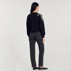 Pulls & Cardigans*SANDRO Sweatshirt Bijou Noir