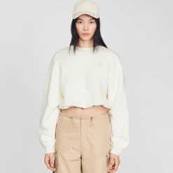 Pulls & Cardigans*SANDRO Sweatshirt Court Ecru