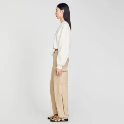 Pulls & Cardigans*SANDRO Sweatshirt Court Ecru