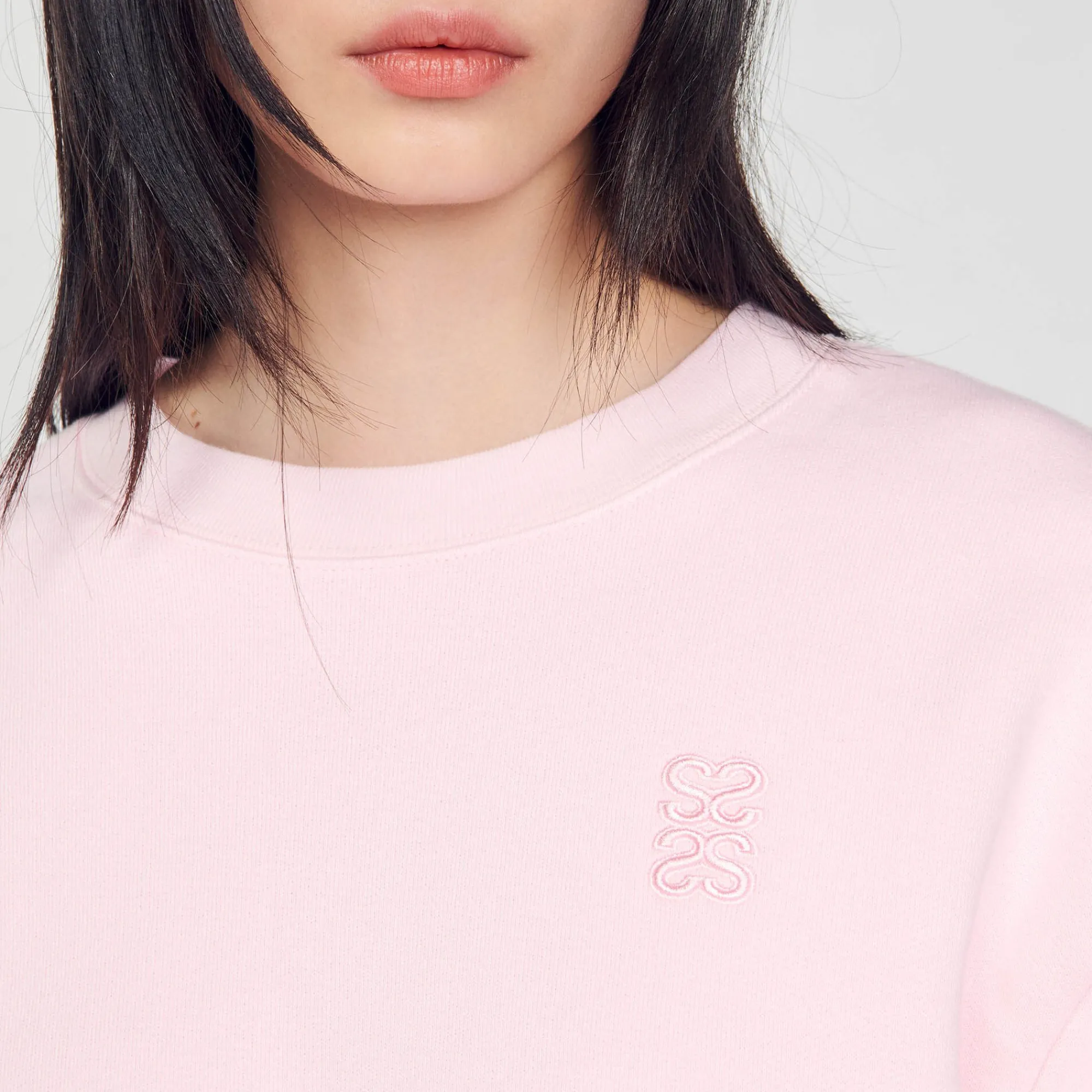 Pulls & Cardigans*SANDRO Sweatshirt Court Rose Clair