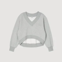 Pulls & Cardigans*SANDRO Sweatshirt Court Gris
