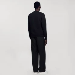 Sweats & Joggings*SANDRO Sweatshirt Square Cross Noir