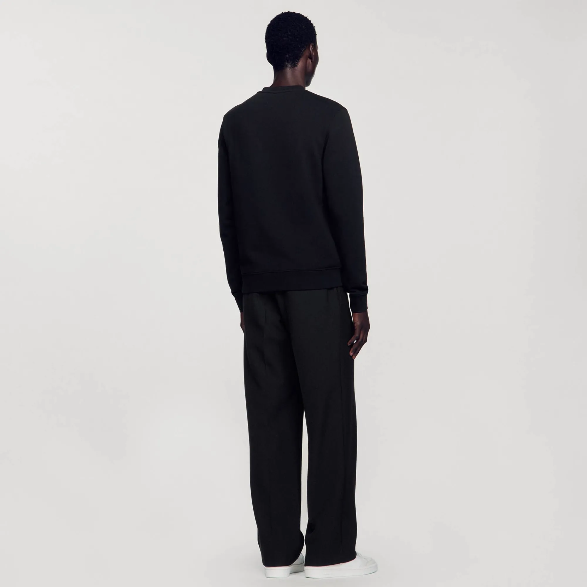 Sweats & Joggings*SANDRO Sweatshirt Square Cross Noir