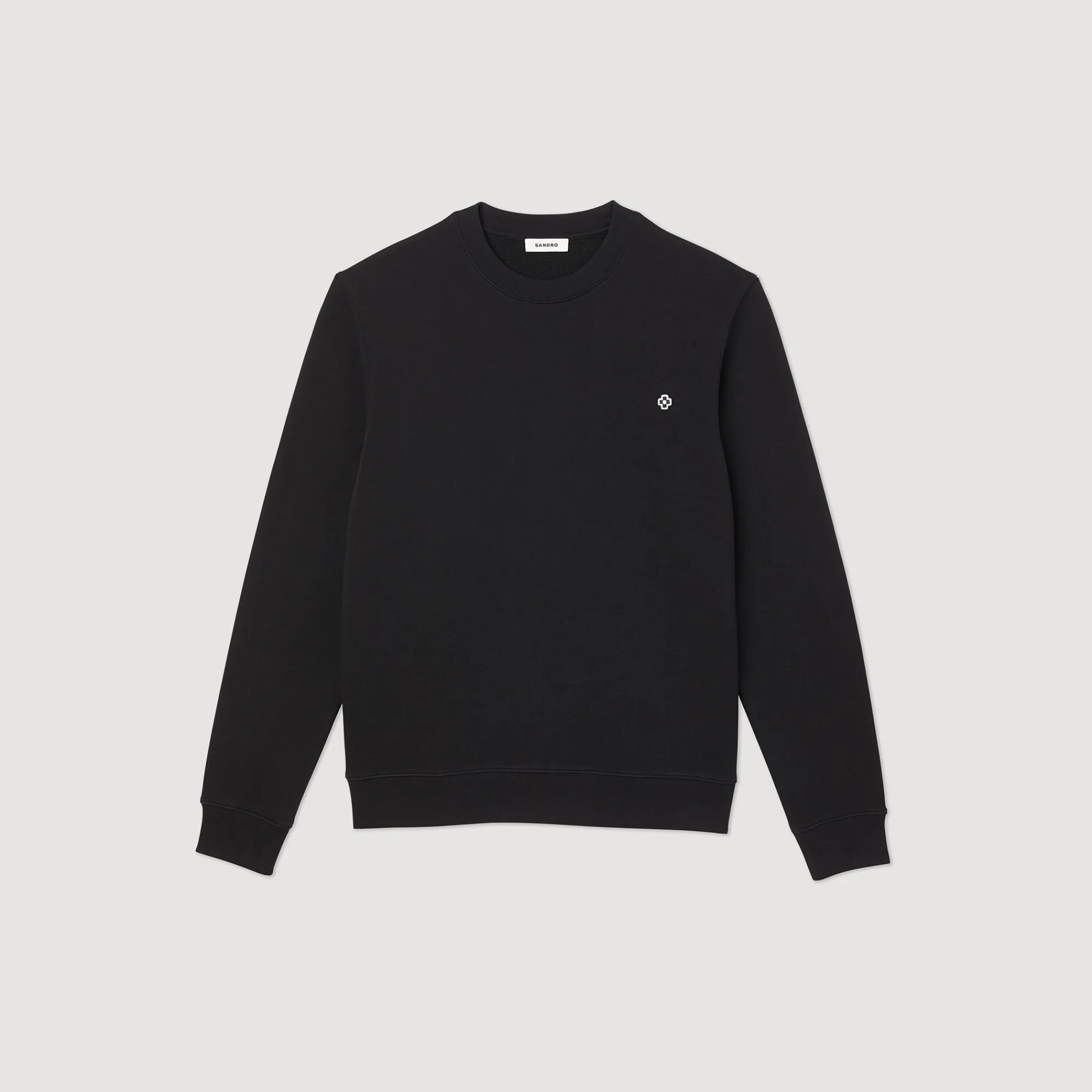 Sweats & Joggings*SANDRO Sweatshirt Square Cross Noir