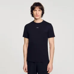T-Shirts & Polos*SANDRO Tee-shirt à Manches Courtes Noir