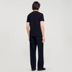 T-Shirts & Polos*SANDRO Tee-shirt à Manches Courtes Noir
