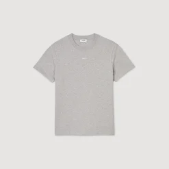 T-Shirts & Polos*SANDRO Tee-shirt à Manches Courtes gris chiné