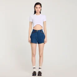T-Shirts*SANDRO Tee-shirt Court blanc