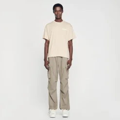T-Shirts & Polos*SANDRO Tee-shirt En Coton Beige