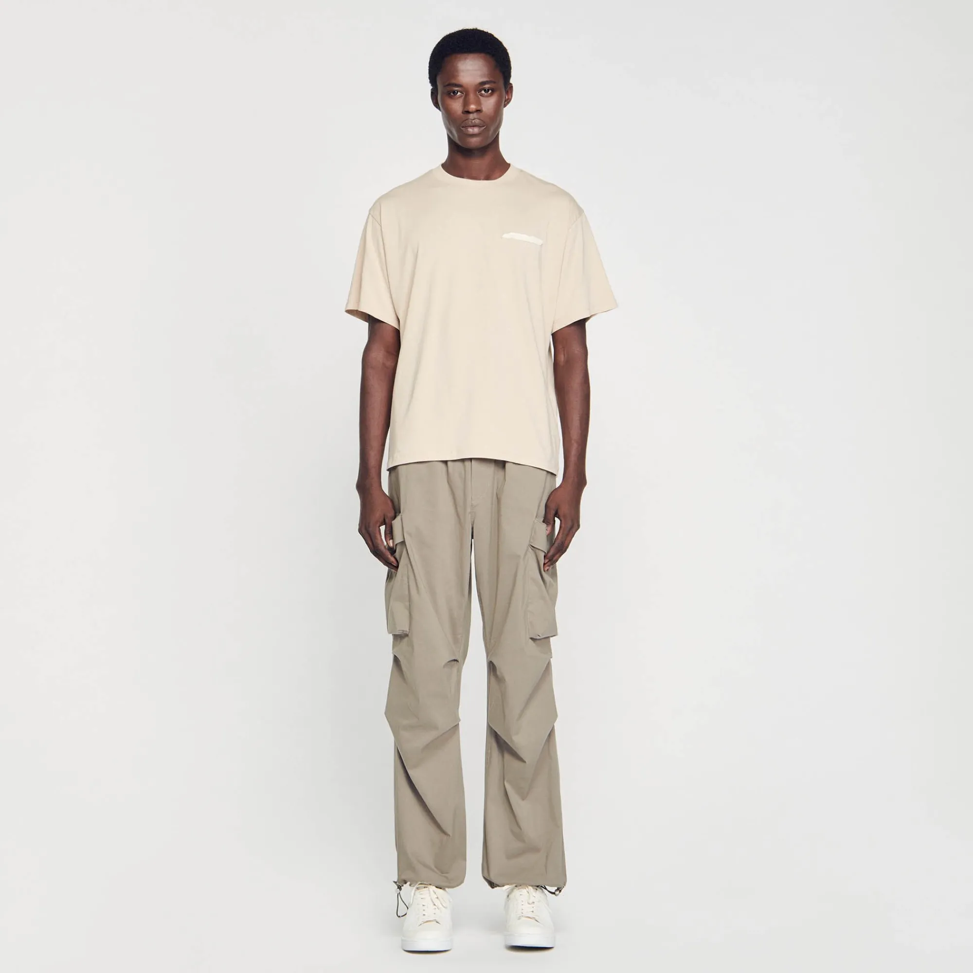 T-Shirts & Polos*SANDRO Tee-shirt En Coton Beige