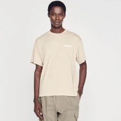 T-Shirts & Polos*SANDRO Tee-shirt En Coton Beige