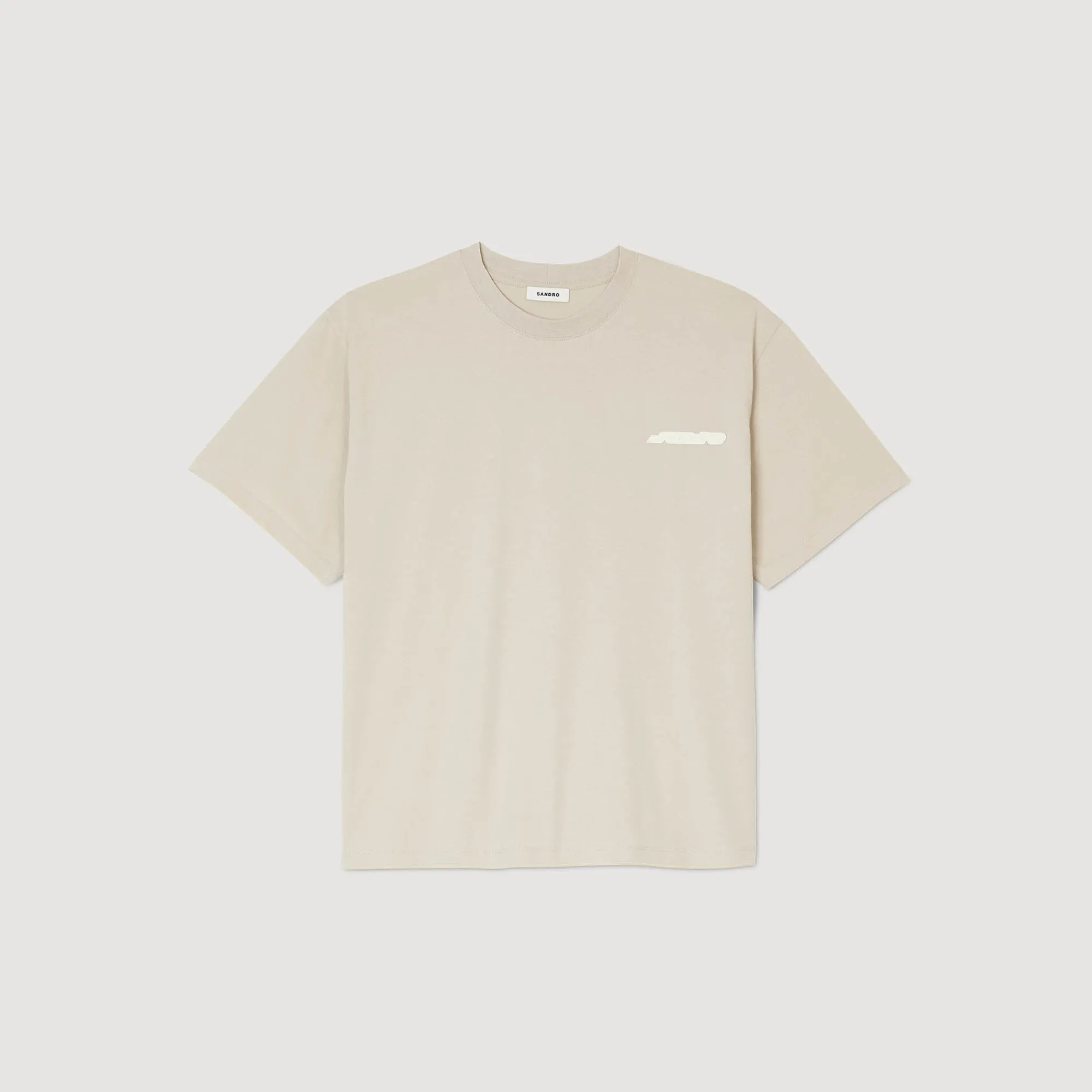 T-Shirts & Polos*SANDRO Tee-shirt En Coton Beige