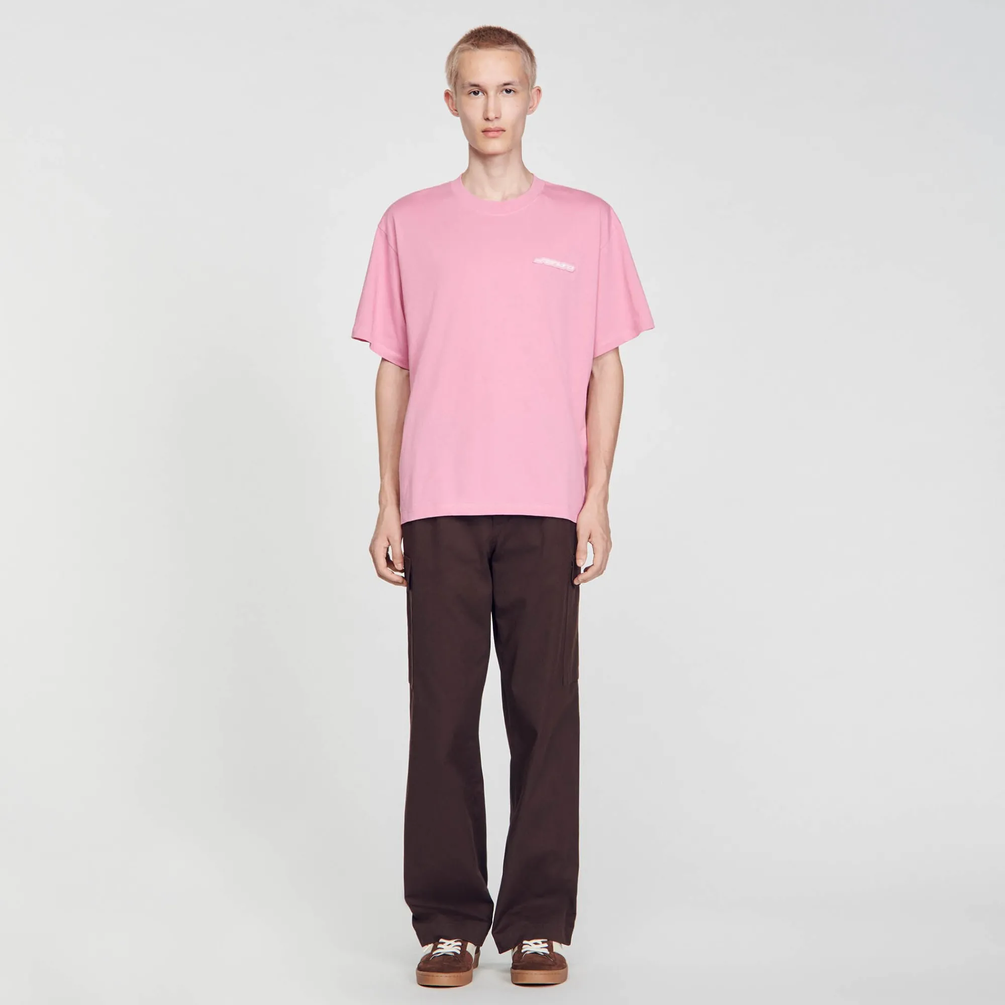 T-Shirts & Polos*SANDRO Tee-shirt En Coton Rose