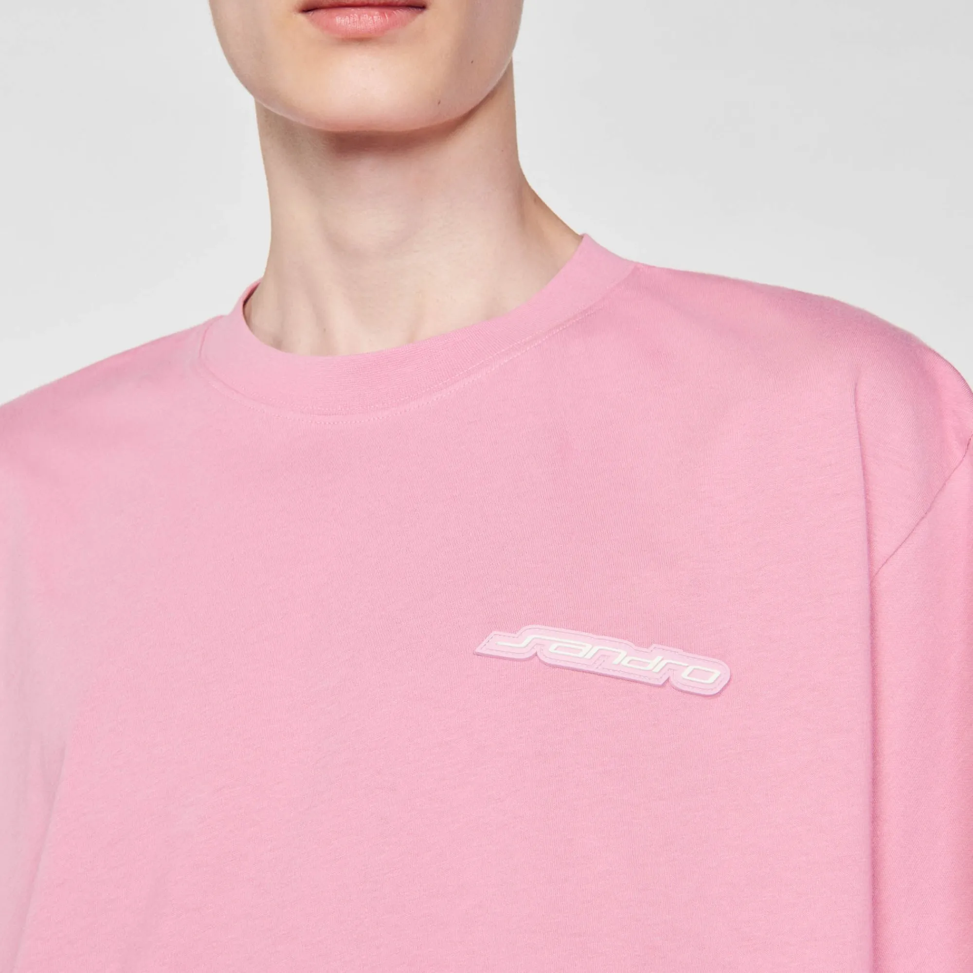 T-Shirts & Polos*SANDRO Tee-shirt En Coton Rose