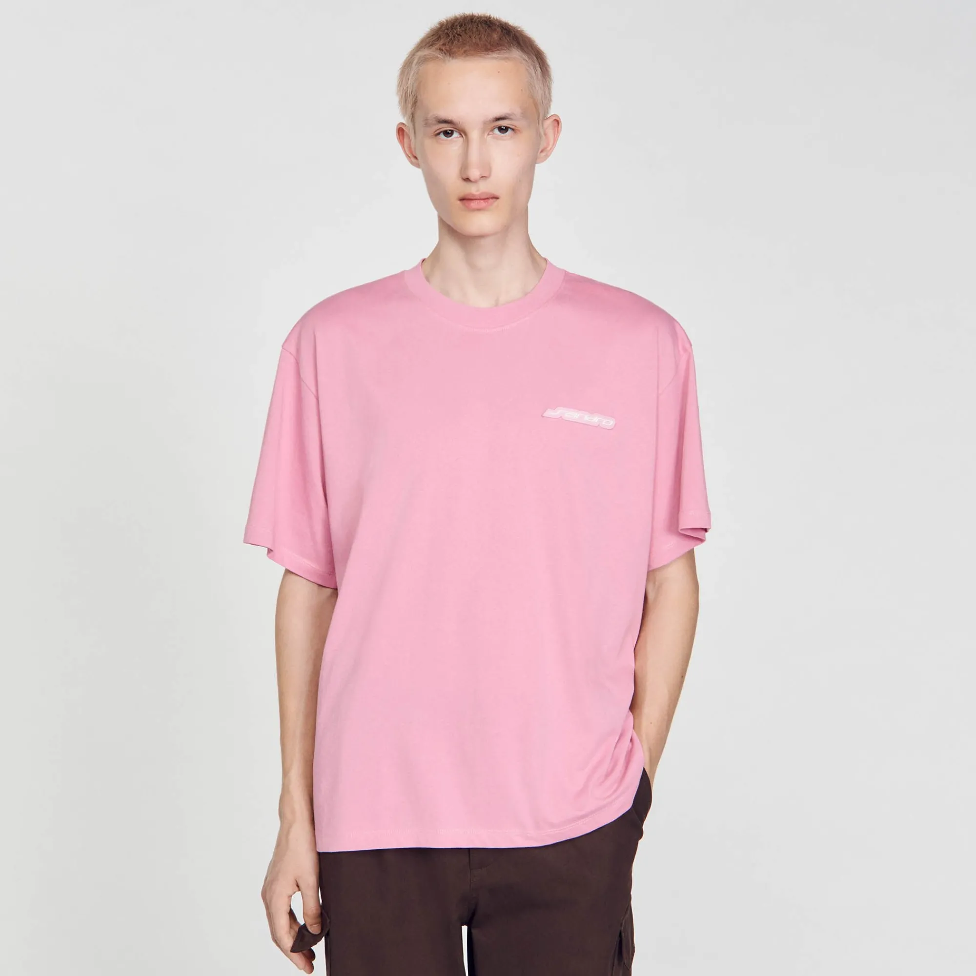T-Shirts & Polos*SANDRO Tee-shirt En Coton Rose