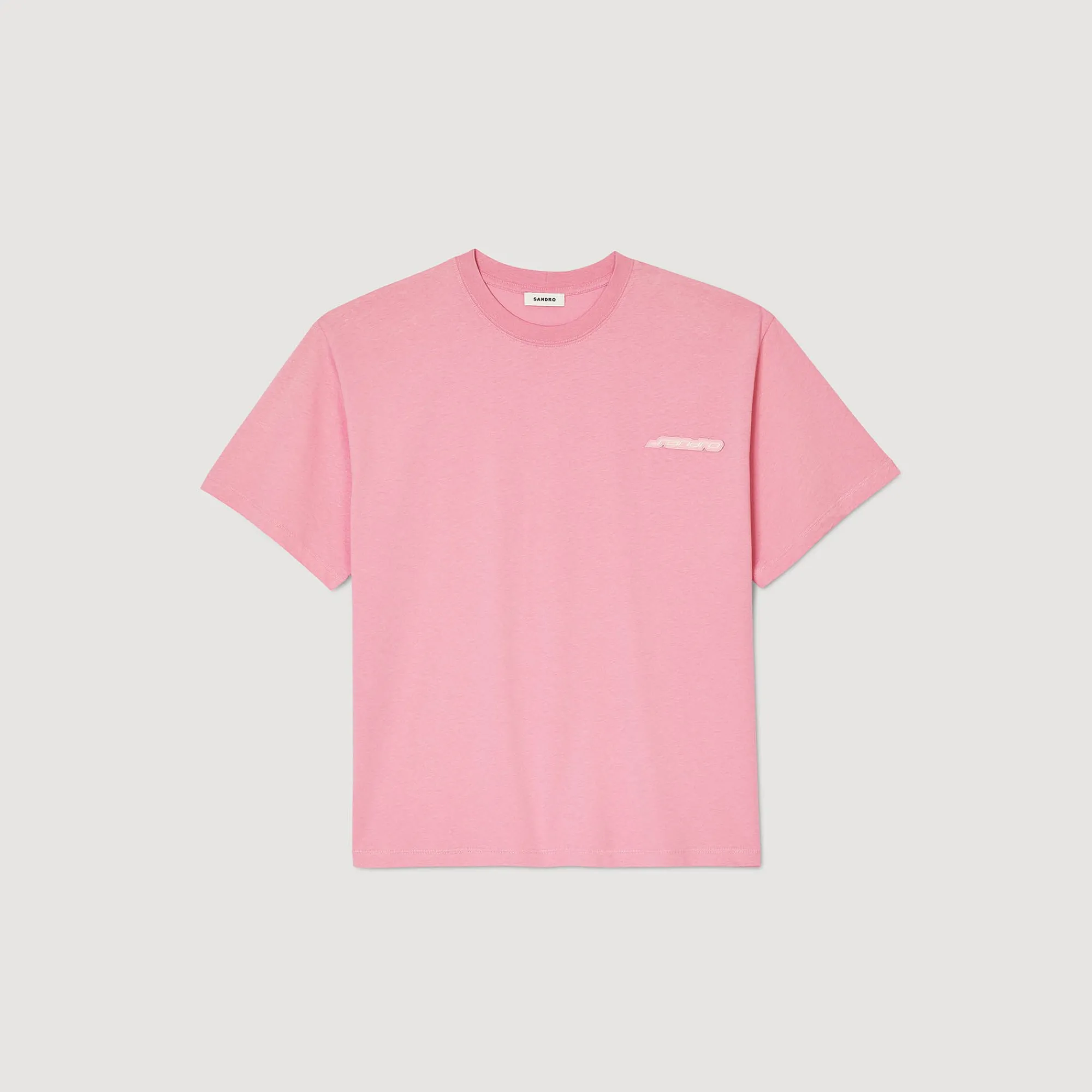 T-Shirts & Polos*SANDRO Tee-shirt En Coton Rose