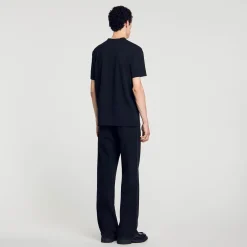 T-Shirts & Polos*SANDRO Tee-shirt En Coton Noir