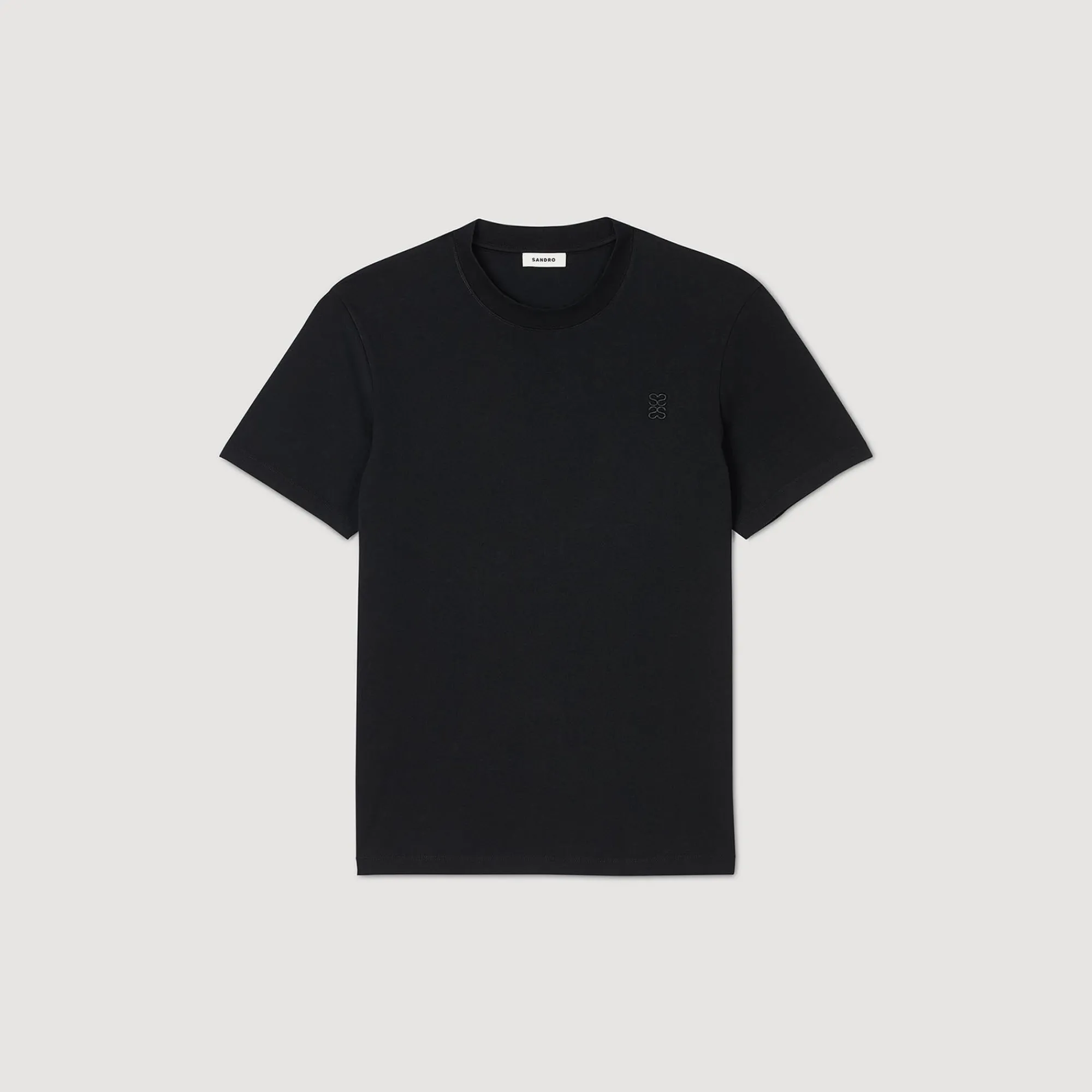 T-Shirts & Polos*SANDRO Tee-shirt En Coton Noir