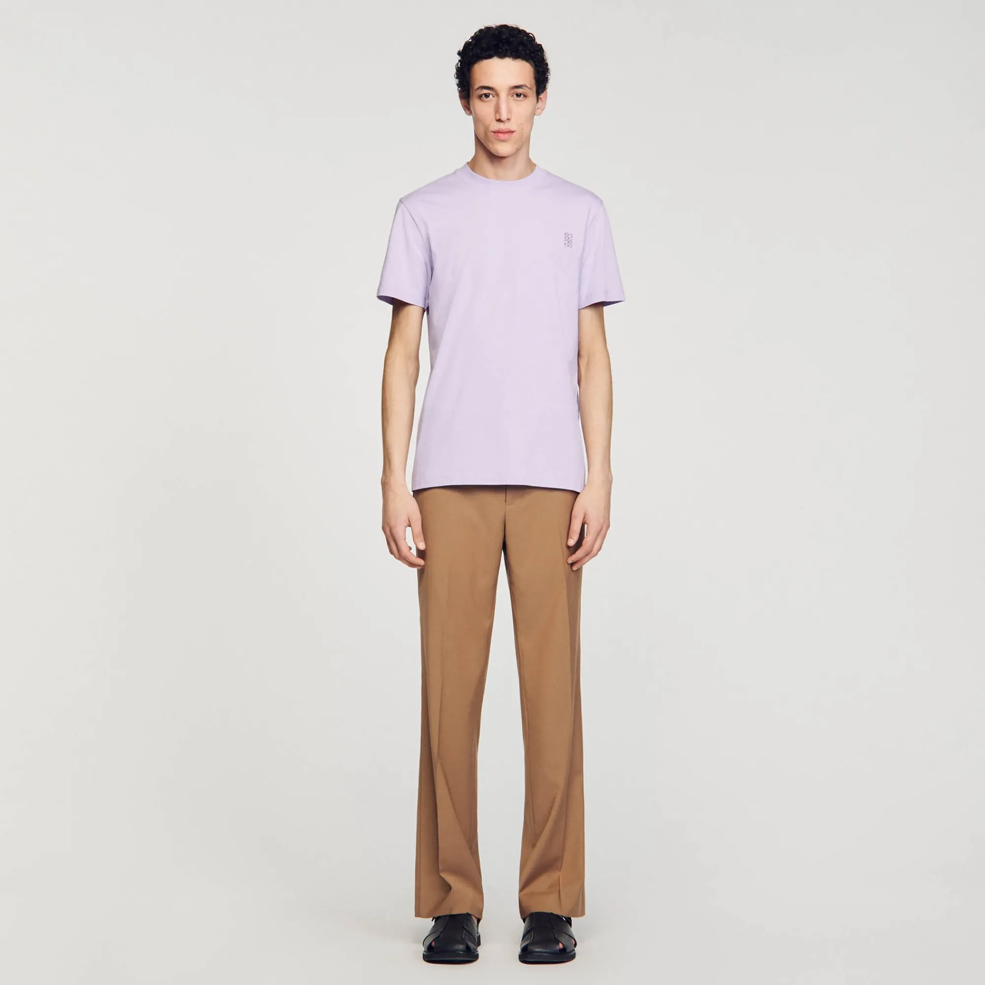 T-Shirts & Polos*SANDRO Tee-shirt En Coton Lavande