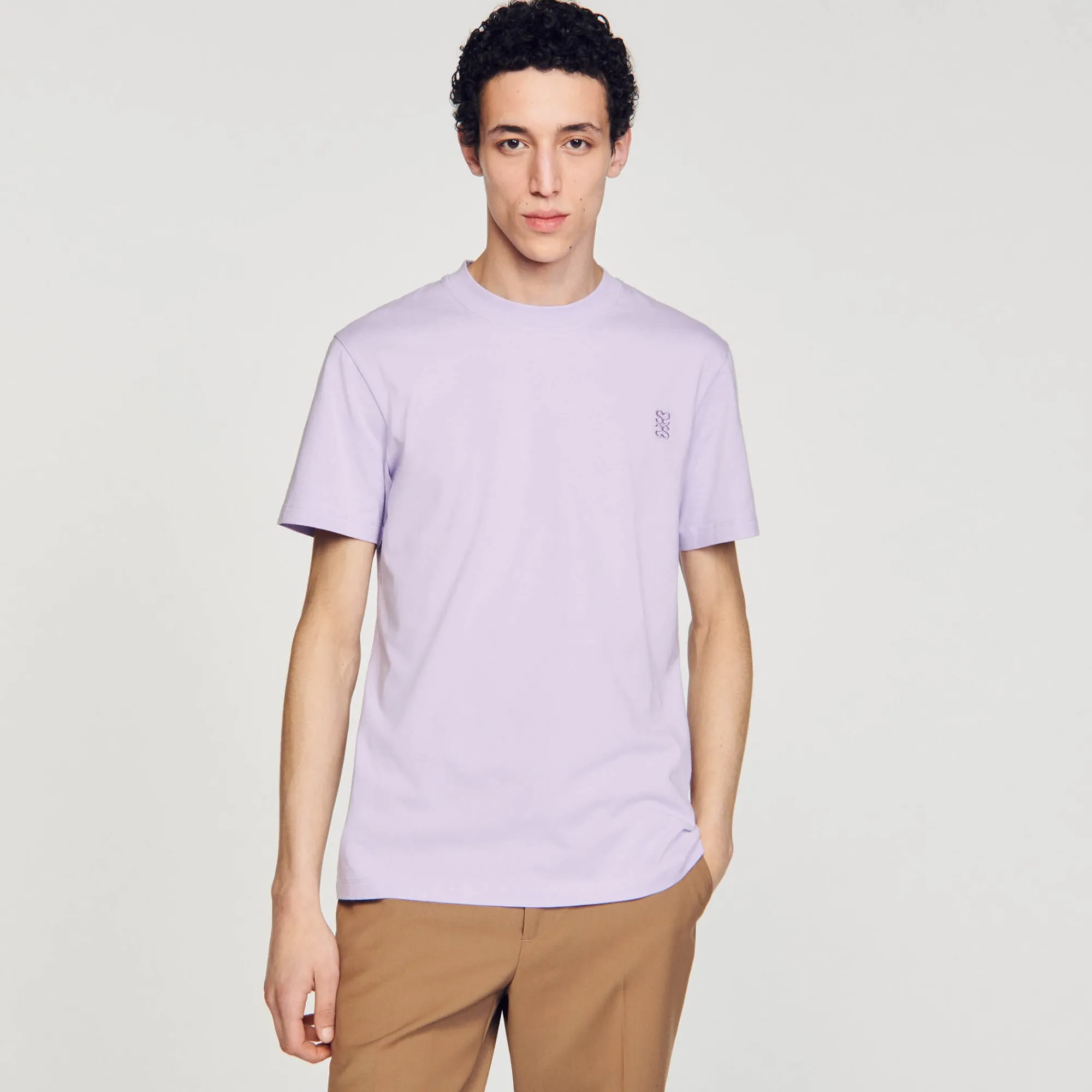 T-Shirts & Polos*SANDRO Tee-shirt En Coton Lavande