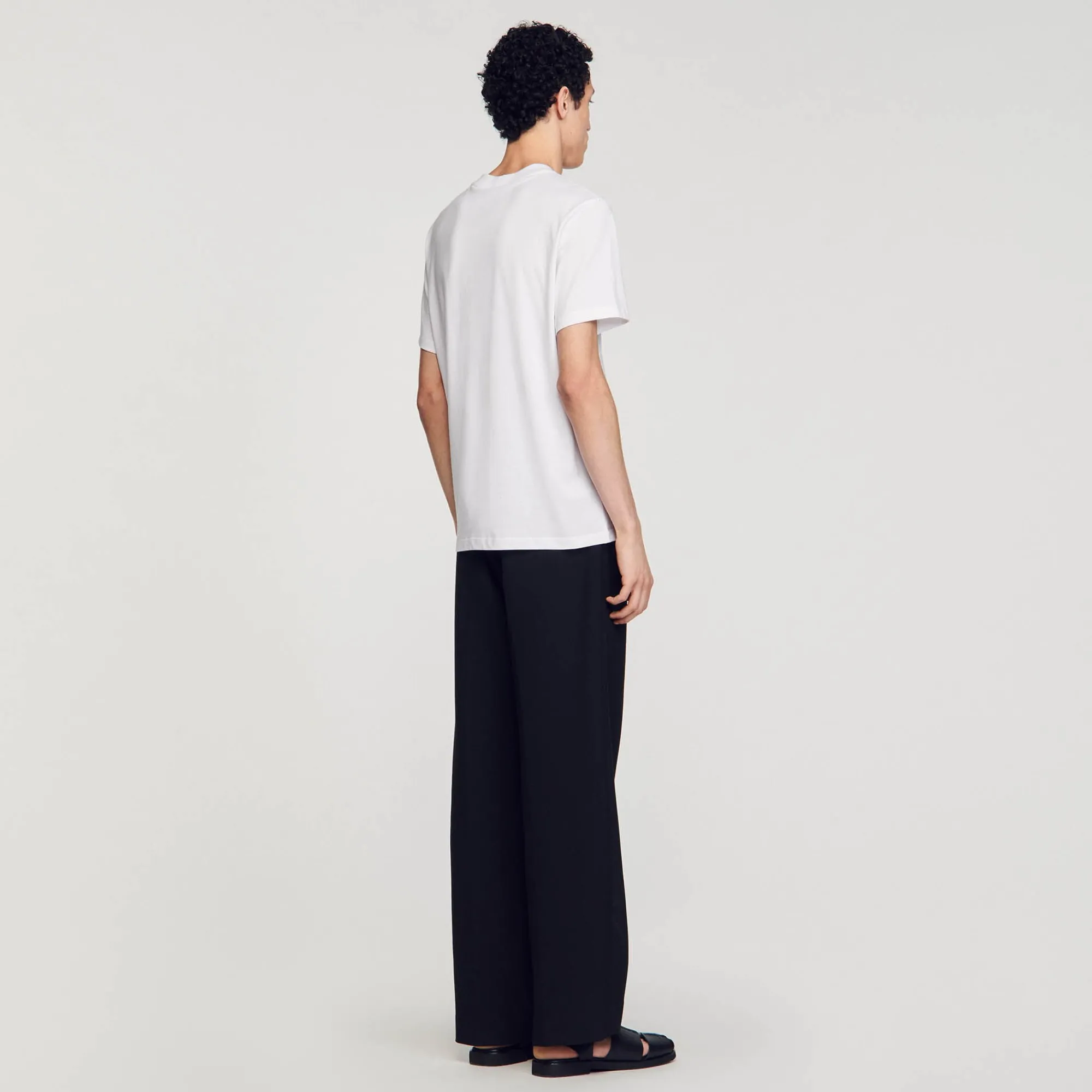 T-Shirts & Polos*SANDRO Tee-shirt Fleur En Coton blanc