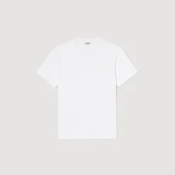 T-Shirts & Polos*SANDRO Tee-shirt Fleur En Coton blanc