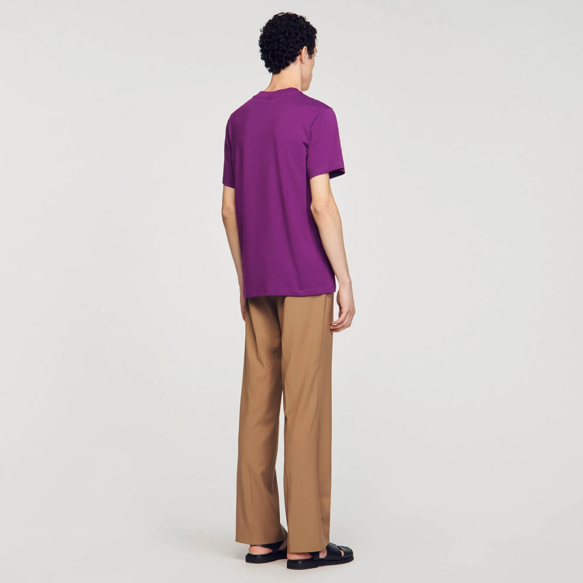 T-Shirts & Polos*SANDRO Tee-shirt Fleur En Coton Violet