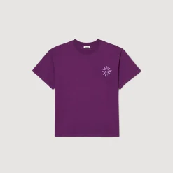 T-Shirts & Polos*SANDRO Tee-shirt Fleur En Coton Violet