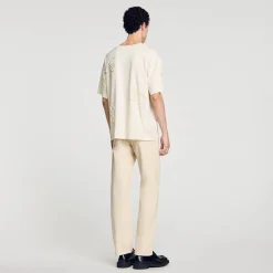T-Shirts & Polos*SANDRO Tee-shirt Orné De Fleurs Ecru