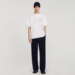 T-Shirts & Polos*SANDRO Tee-shirt Oversize En Coton blanc