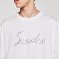 T-Shirts & Polos*SANDRO Tee-shirt Oversize En Coton blanc