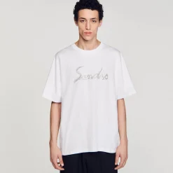 T-Shirts & Polos*SANDRO Tee-shirt Oversize En Coton blanc