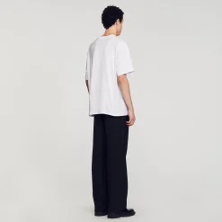 T-Shirts & Polos*SANDRO Tee-shirt Oversize En Coton blanc