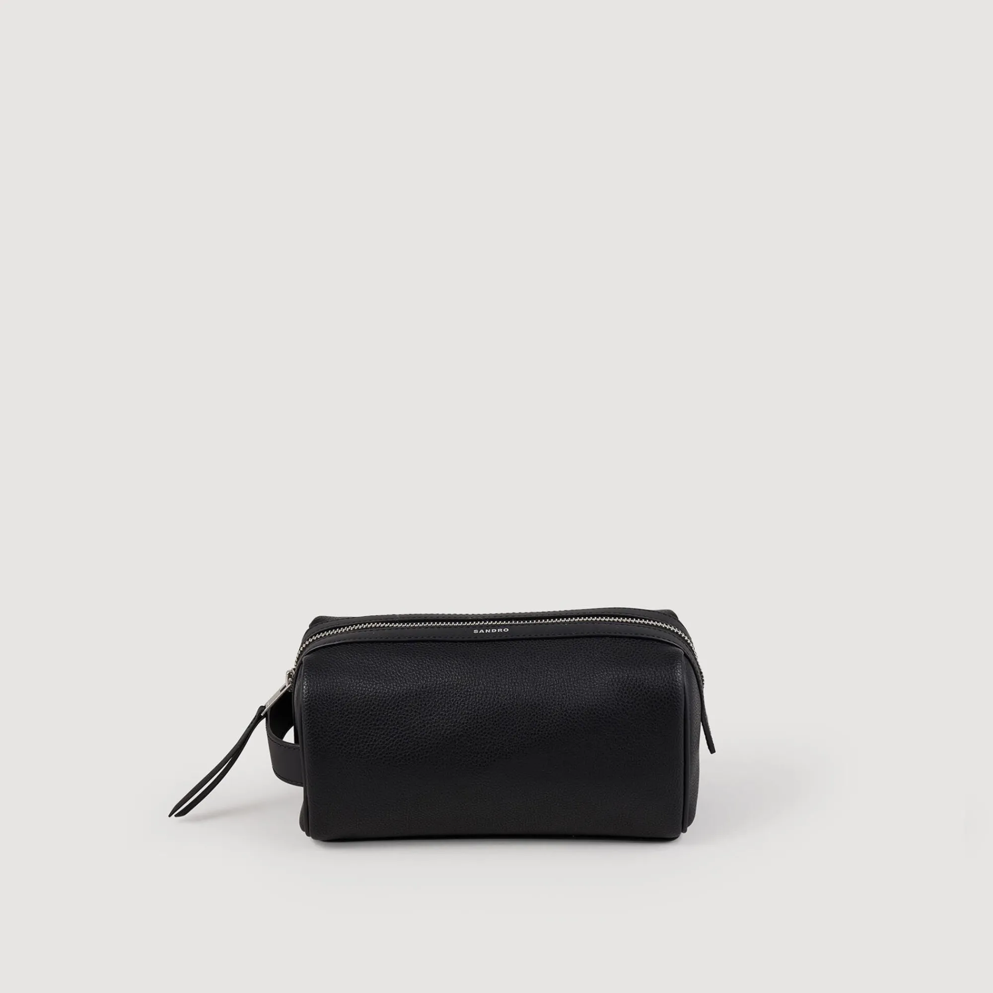 Sacs Business*SANDRO Trousse De Toilette En Toile Enduite