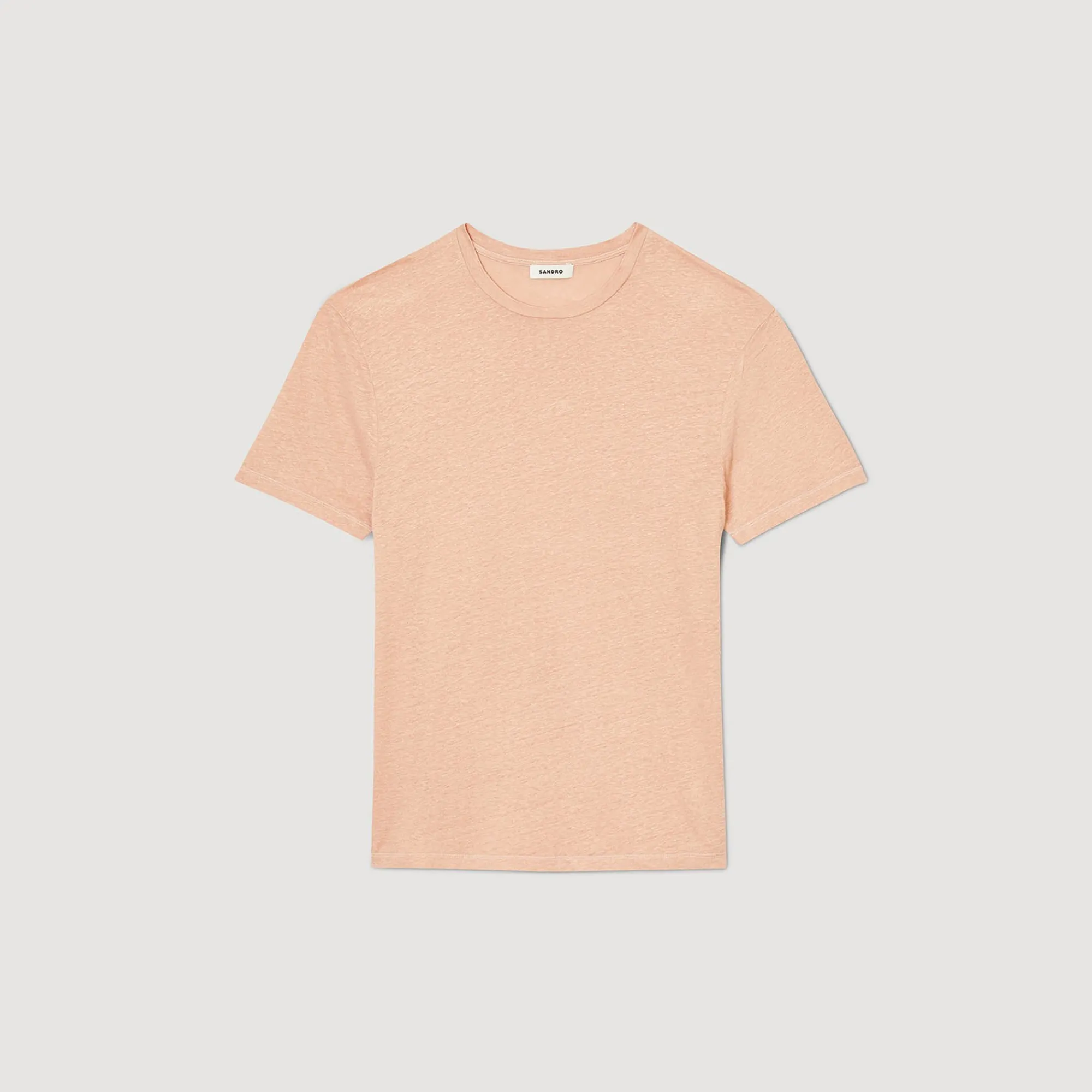 T-Shirts & Polos*SANDRO T-shirt En Lin Certifié Saumon