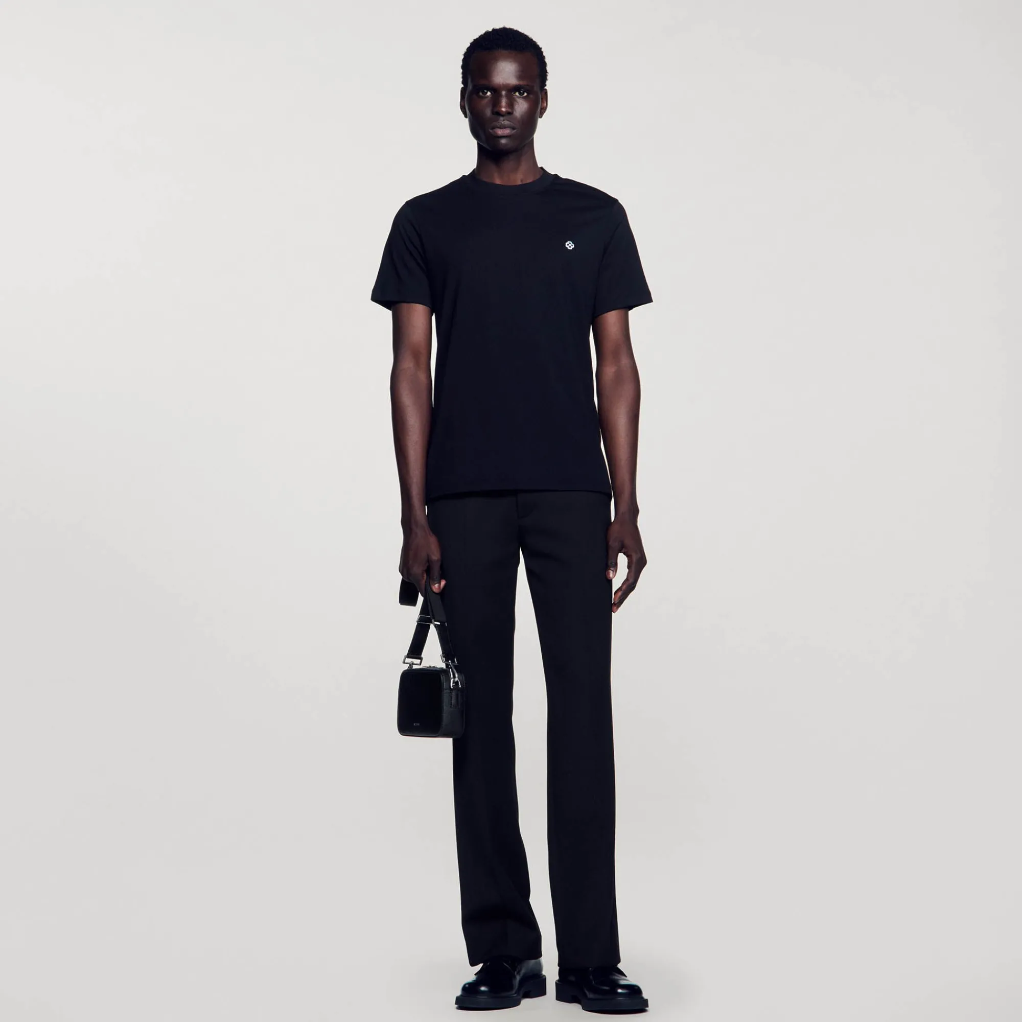 T-Shirts & Polos*SANDRO T-shirt Patch Square Cross Noir