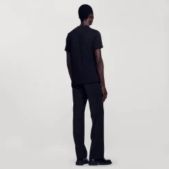 T-Shirts & Polos*SANDRO T-shirt Patch Square Cross Noir