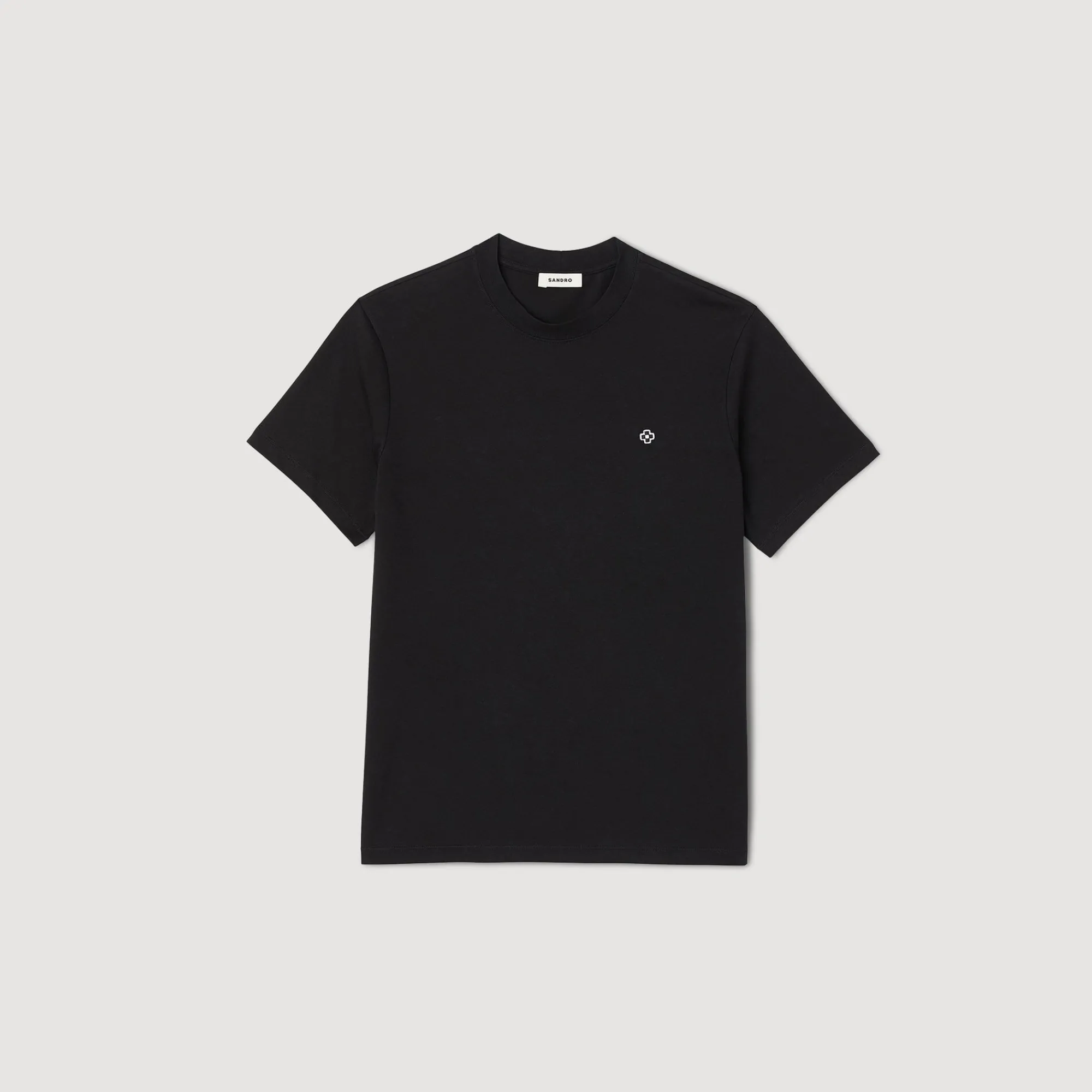 T-Shirts & Polos*SANDRO T-shirt Patch Square Cross Noir