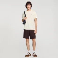 T-Shirts & Polos*SANDRO T-shirt Patch Square Cross Jaune