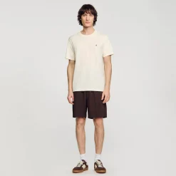 T-Shirts & Polos*SANDRO T-shirt Patch Square Cross Jaune